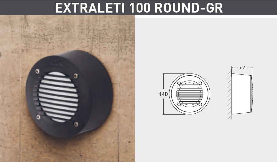 EXTRALETI 100 ROUND-GR